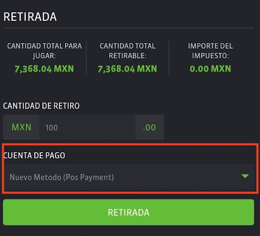 método Postpayment