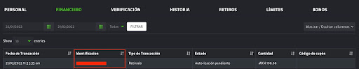 apartado Financiero